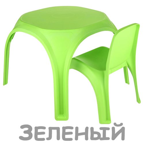 Столик со стулом KETT-UP Осьминожка, комплект (фото, Комплект детской мебели KETT-UP Осьминожка - зеленый)