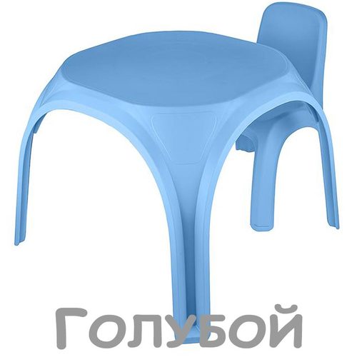 Столик со стулом KETT-UP Осьминожка, комплект (фото, Комплект детской мебели KETT-UP Осьминожка - голубой)