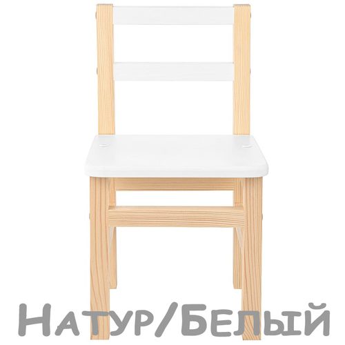 Детский стул KETT-UP ECO Одуванчик, дерево (фото, Детский стульчик KETT-UP ECO Одуванчик - натуральный/белый)