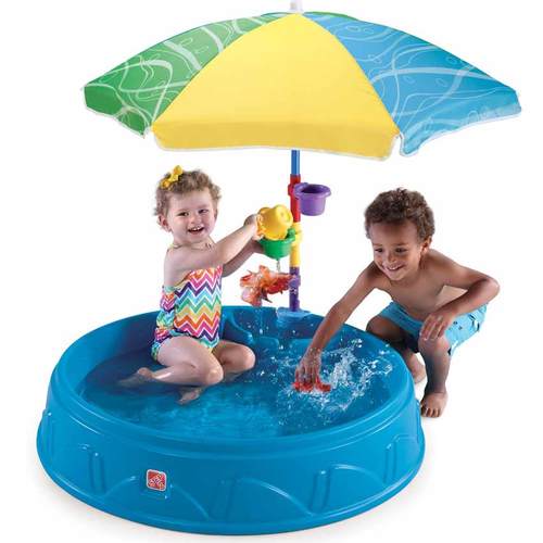 Бассейн STEP2 для малышей с зонтиком (фото, Бассейн STEP2 для малышей с зонтиком)