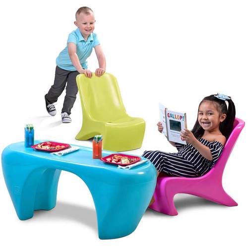 Столик со стульями STEP2 Детский шик (фото, Столик со стульями STEP2 Детский шик)